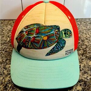 Katherine Homes Turtle Trucker Hat Snap-back Wildlife Women’s